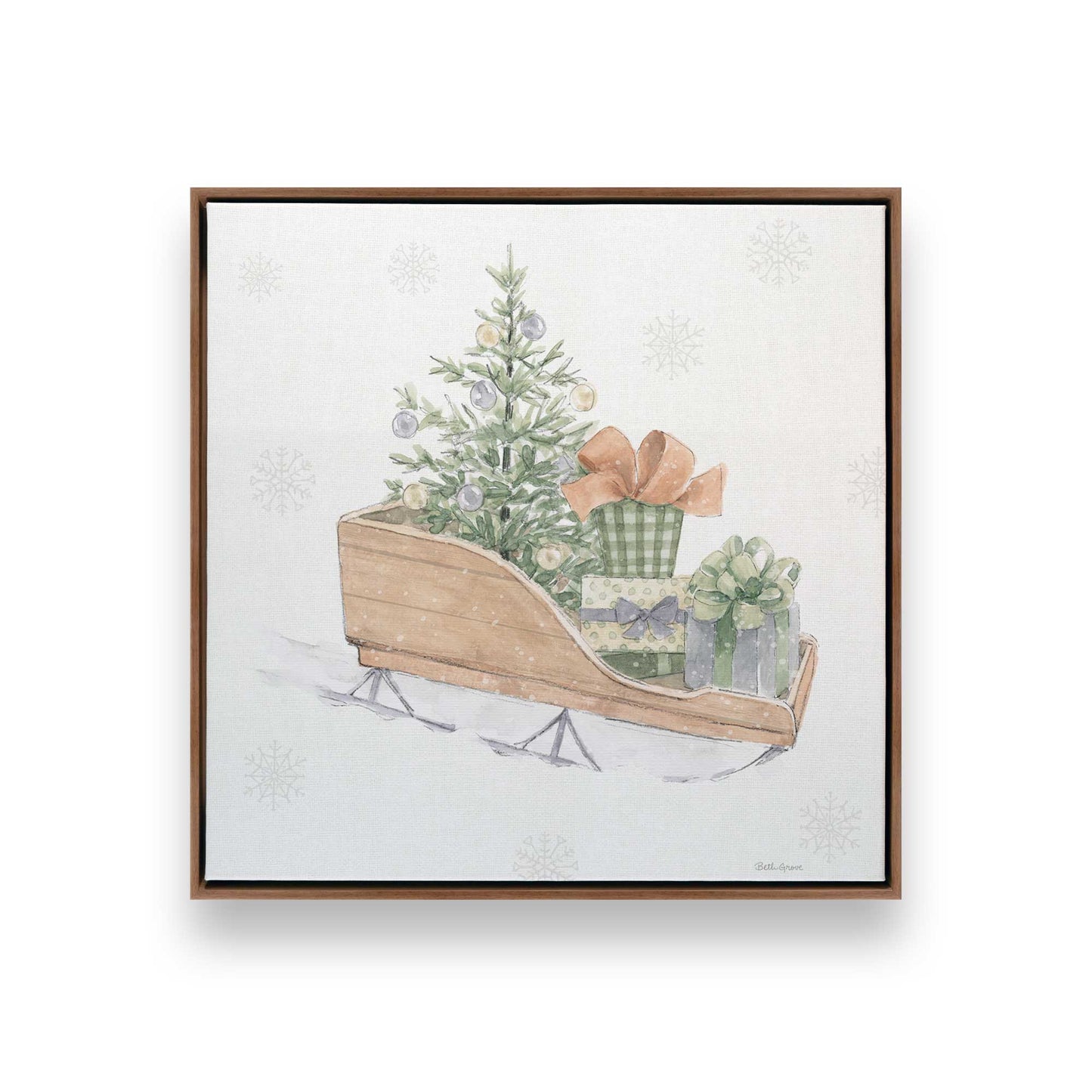 [Color:Walnut], Picture of art in a Walnut frame