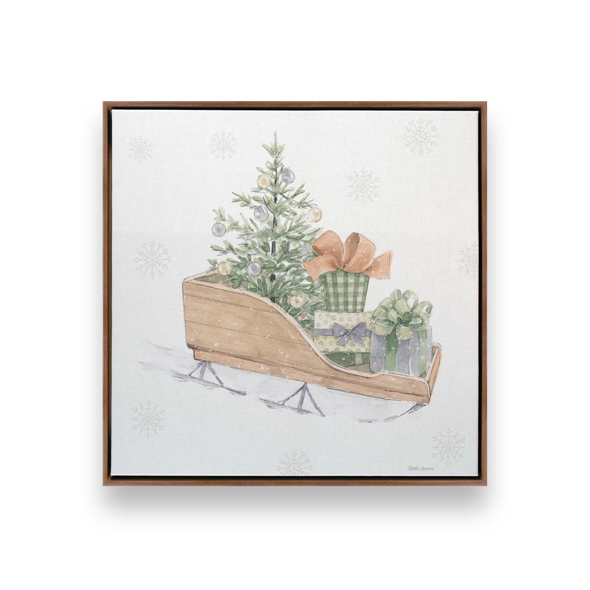 [Color:Walnut], Picture of art in a Walnut frame