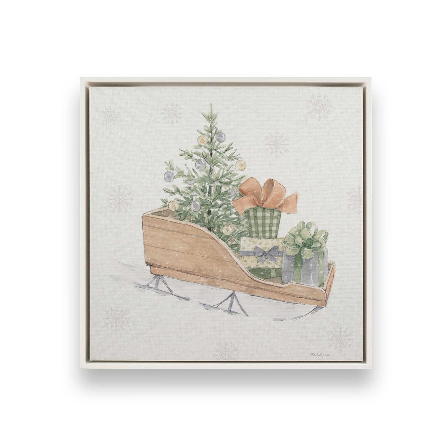 [Color:Opaque White], Picture of art in a White frame