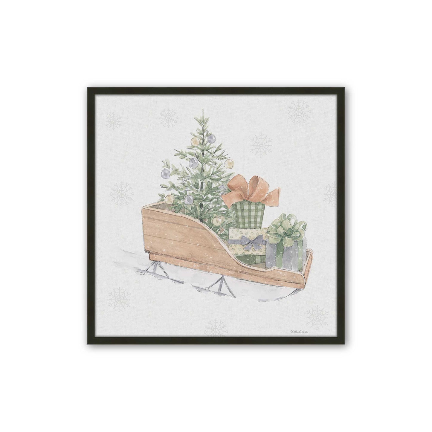 [Color:Satin Black], Picture of art in a Satin Black frame