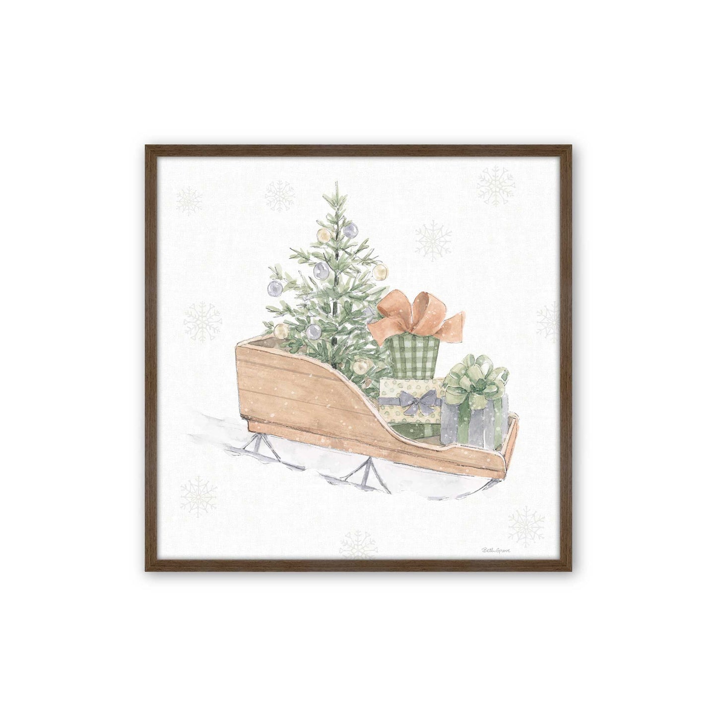 [Color:Walnut], Picture of art in a Walnut frame