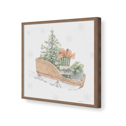 [Color:Walnut], Picture of art in a Walnut frame of the corner