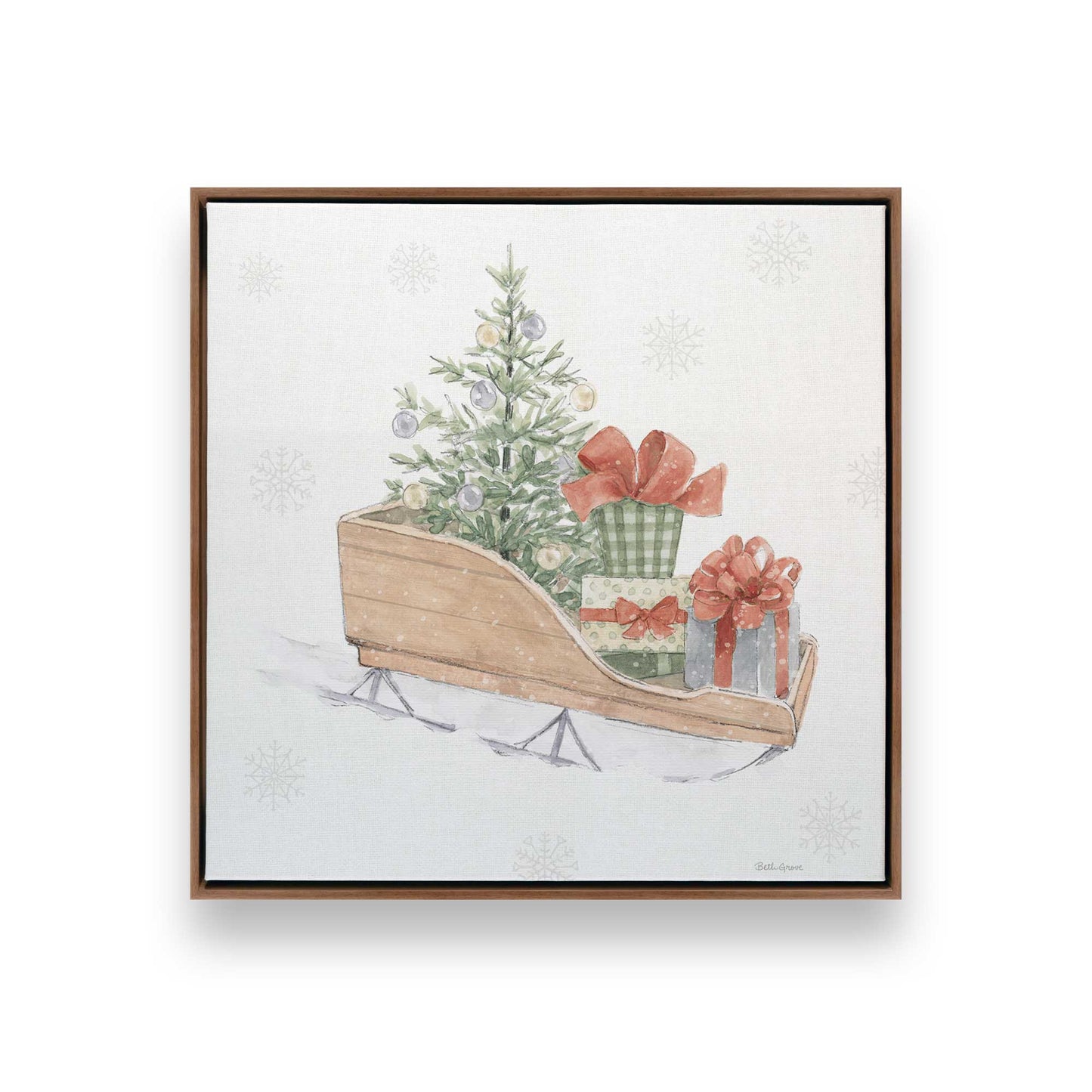 [Color:Walnut], Picture of art in a Walnut frame