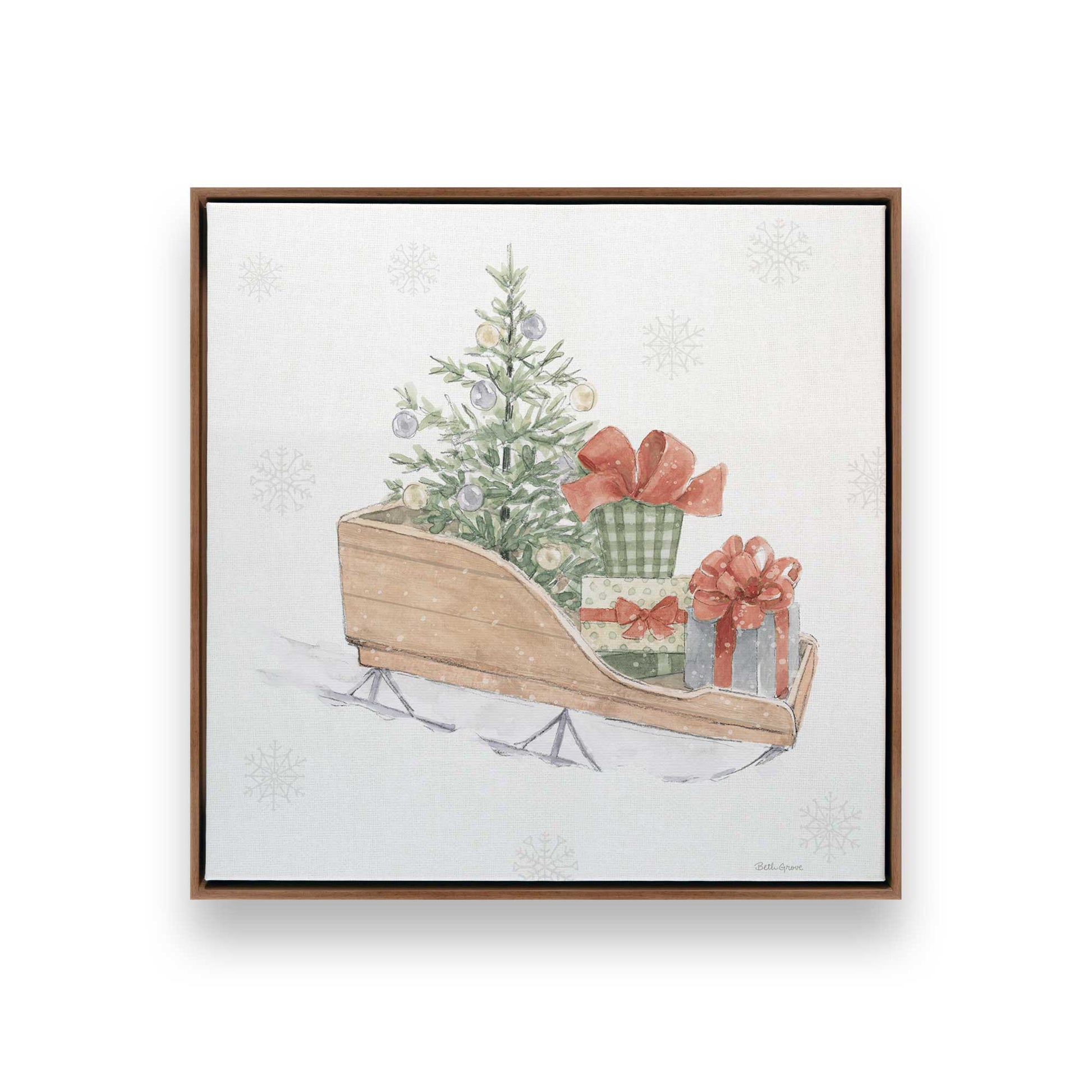 [Color:Walnut], Picture of art in a Walnut frame