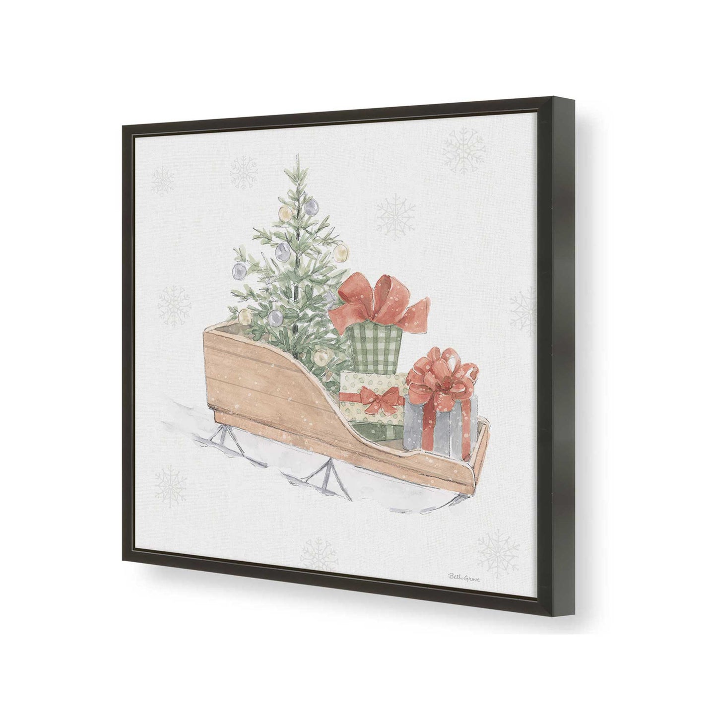 [Color:Satin Black], Picture of art in a Satin Black frame of the corner