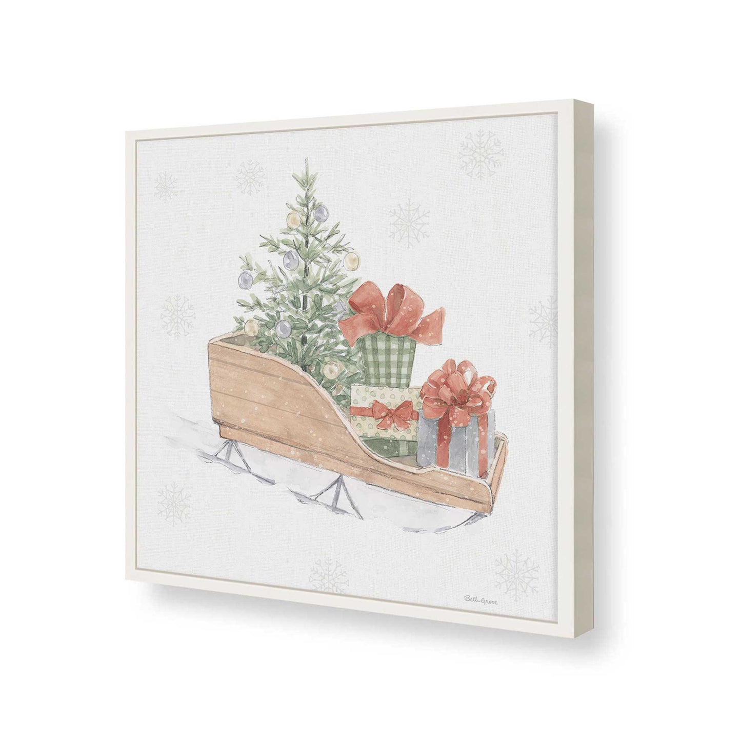 [Color:Opaque White], Picture of art in a Opaque White frame of the corner