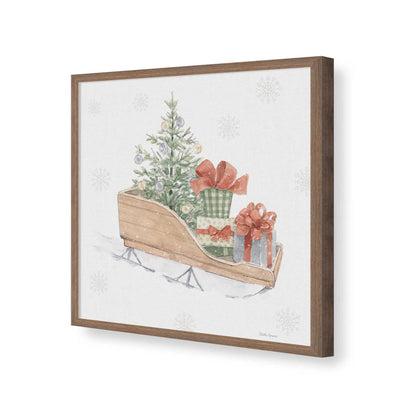 [Color:Walnut], Picture of art in a Walnut frame of the corner