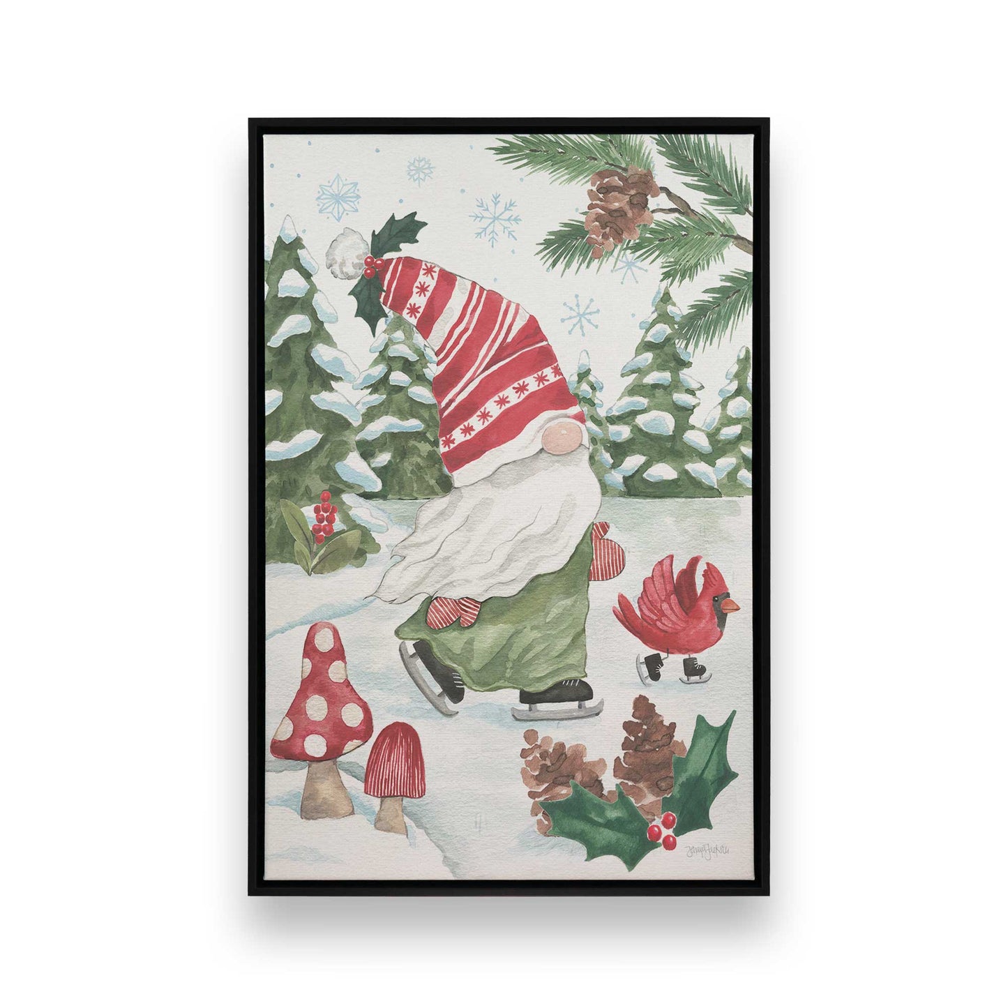 [Color:Satin Black], Picture of art in a Satin Black frame