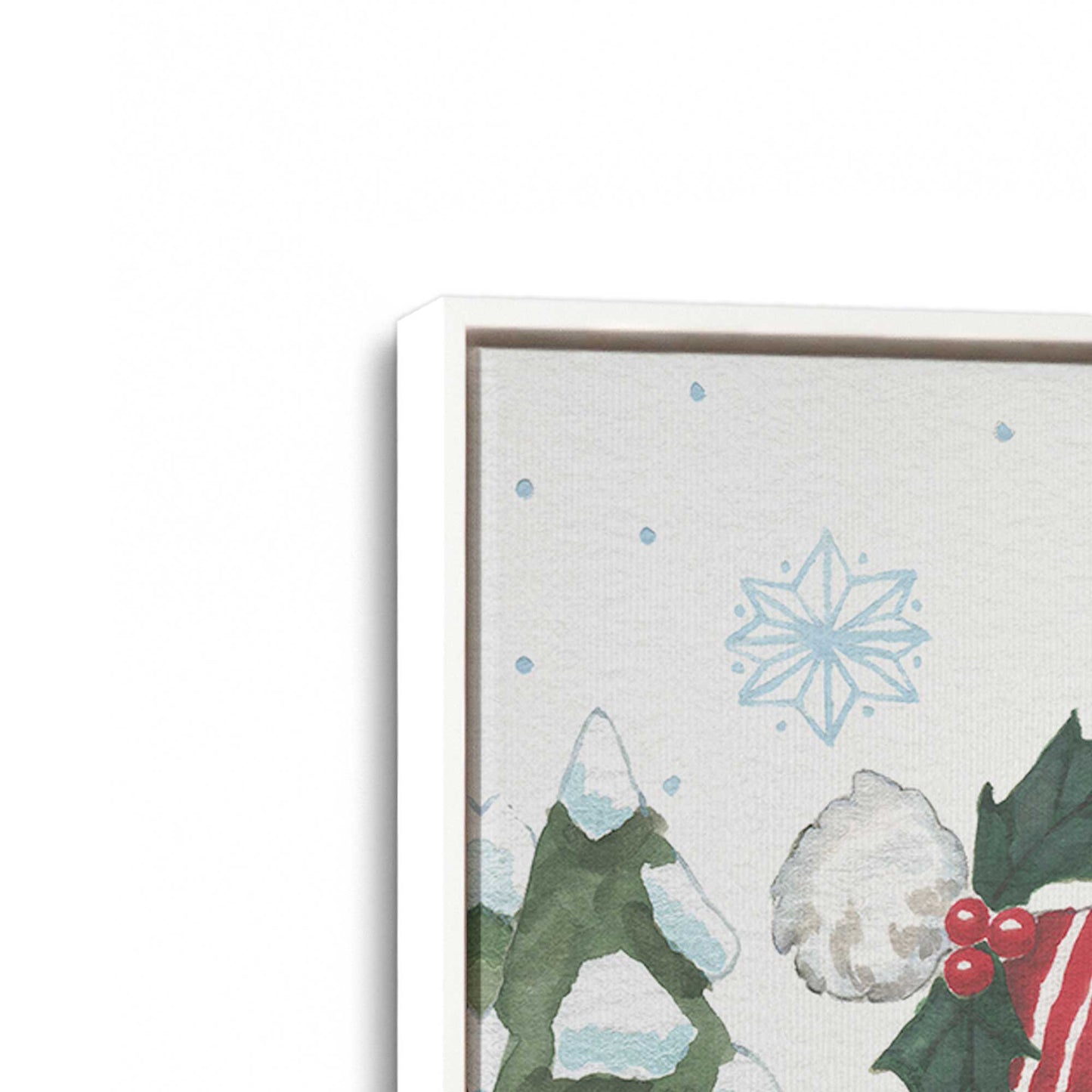 [Color:Opaque White], Picture of art in a White frame at an angle