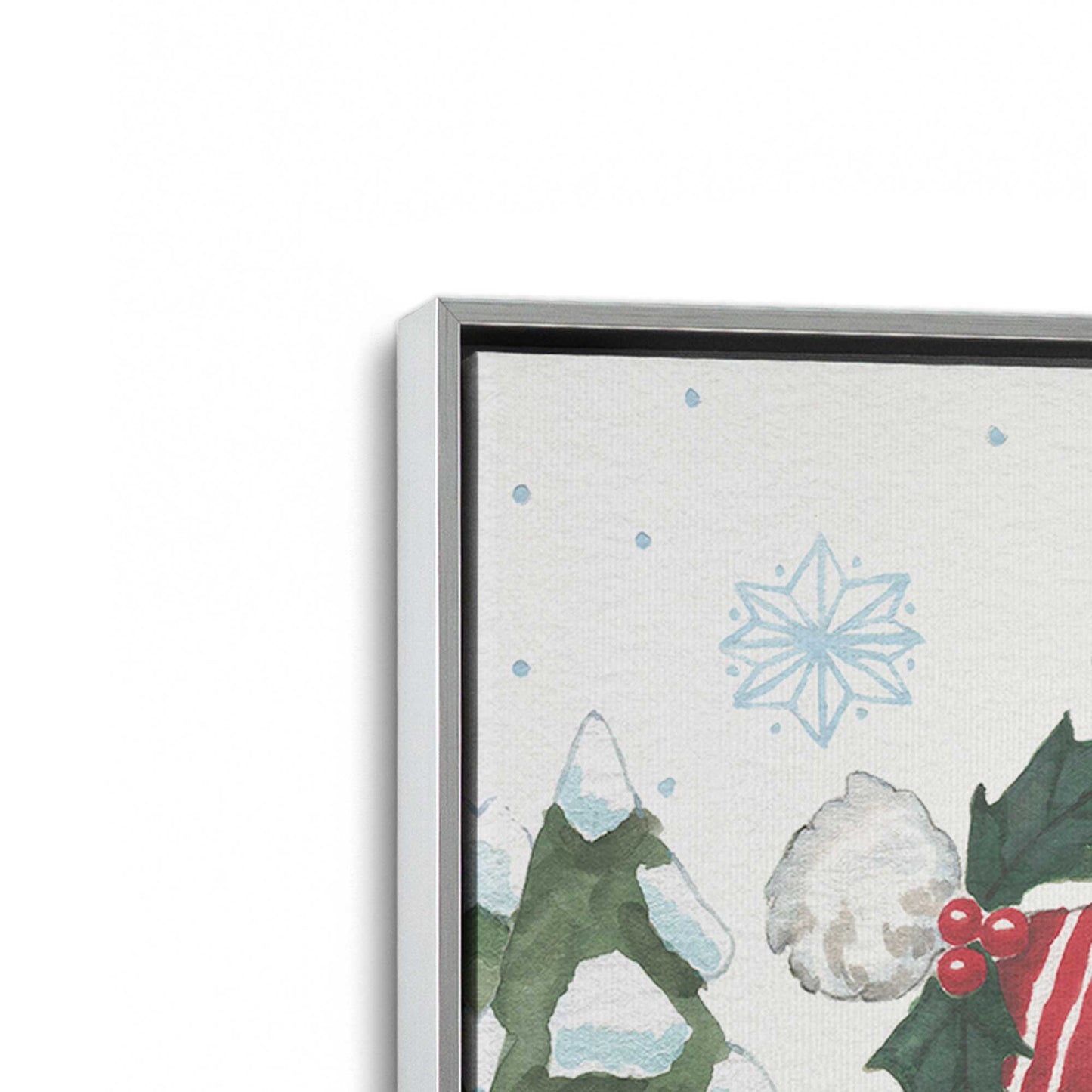 [Color:Polished Chrome], Picture of art in a Polished Chrome frame at an angle