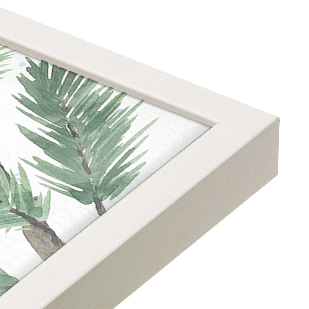 [Color:Opaque White], Picture of art in a Opaque White frame at an angle