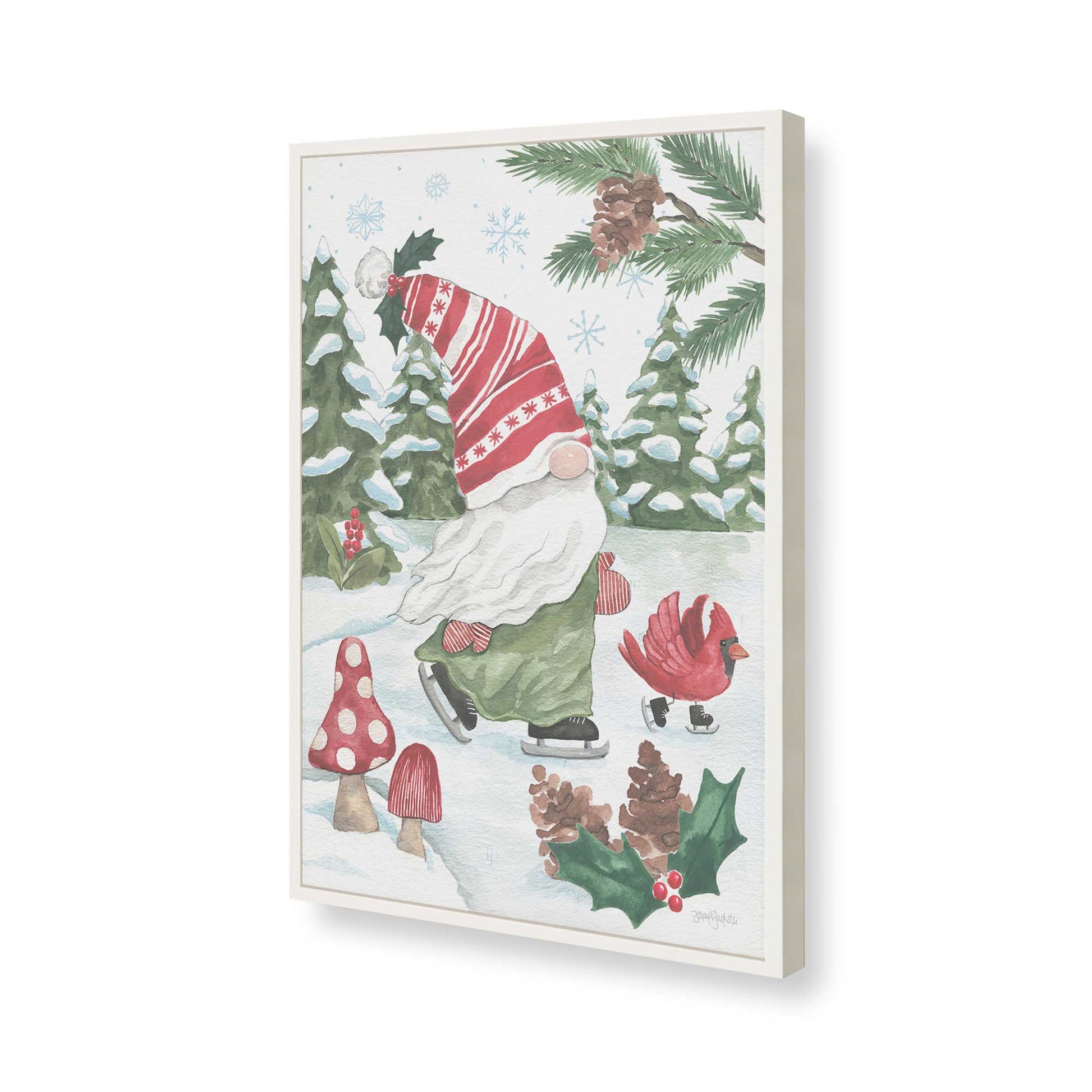 [Color:Opaque White], Picture of art in a Opaque White frame of the corner