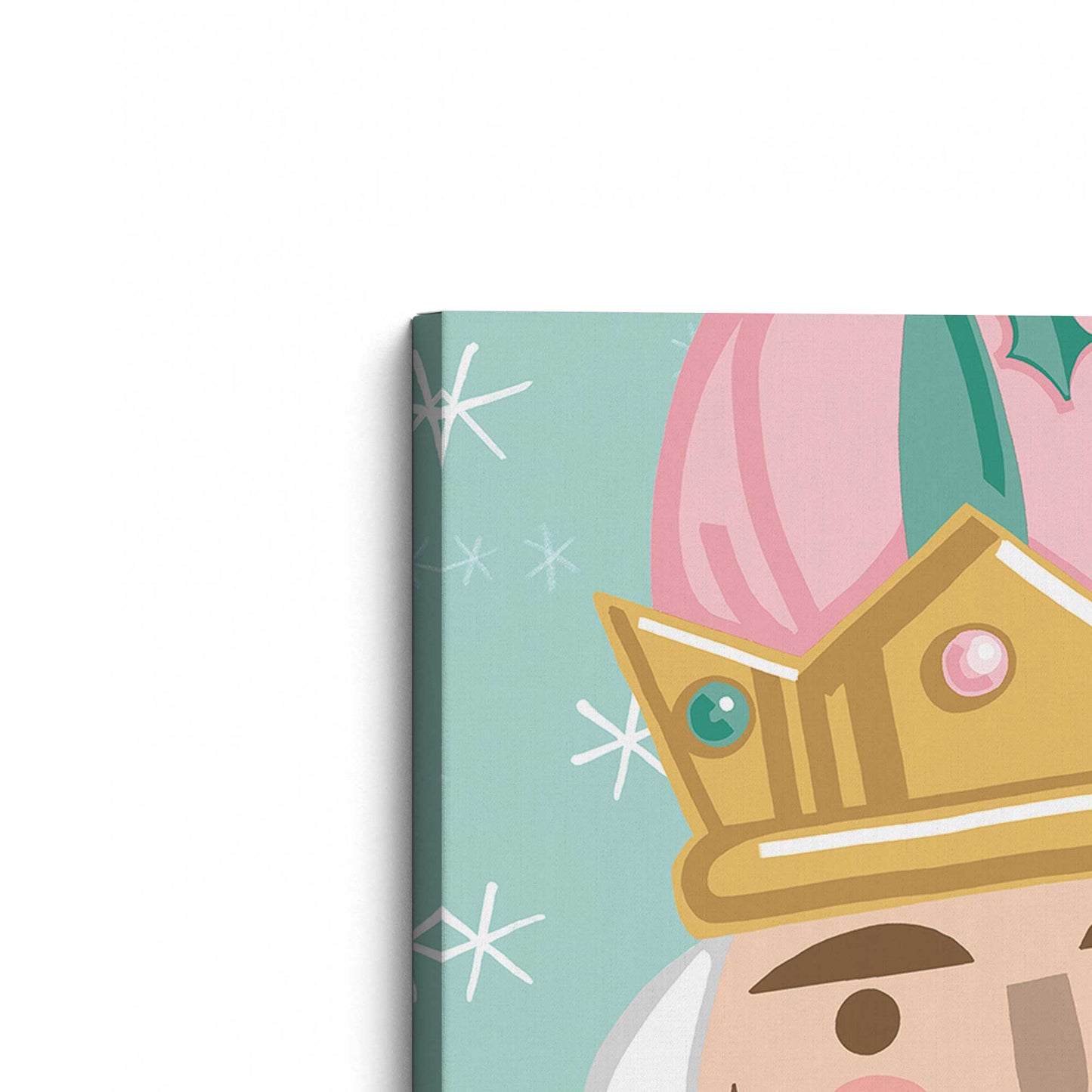 [Color:Stretched Canvas], Picture of the corner of the art