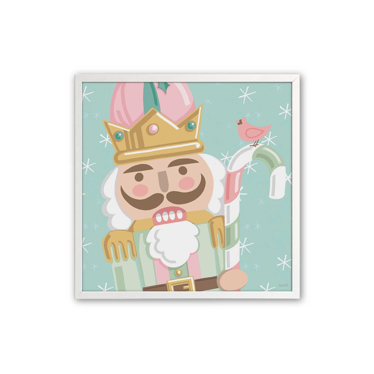 [Color:Opaque White], Picture of art in a Opaque White frame