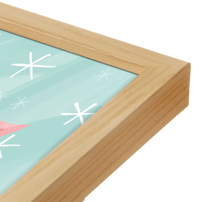 [Color:Espresso], Picture of art in a Espresso frame at an angle