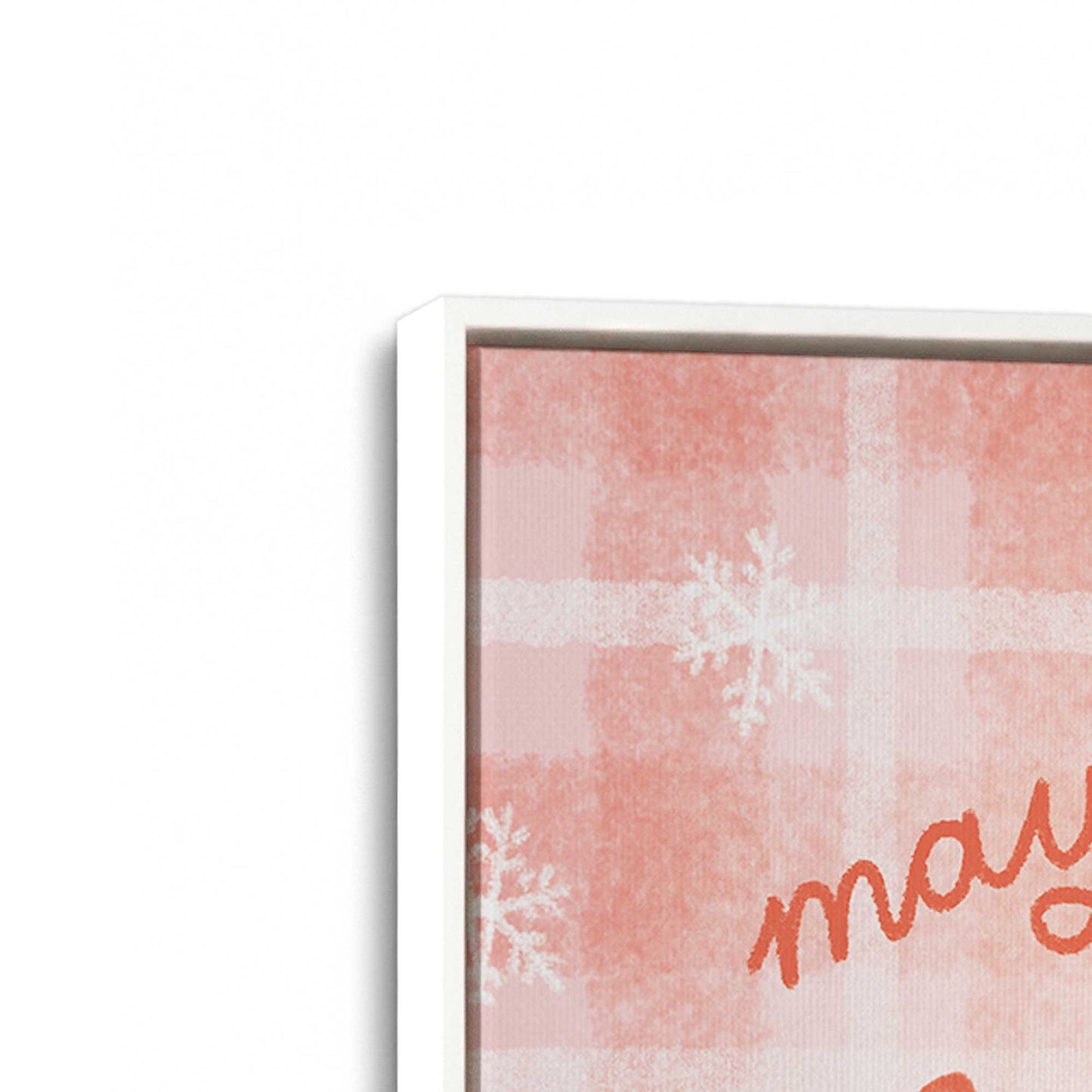 [Color:Opaque White], Picture of art in a White frame at an angle