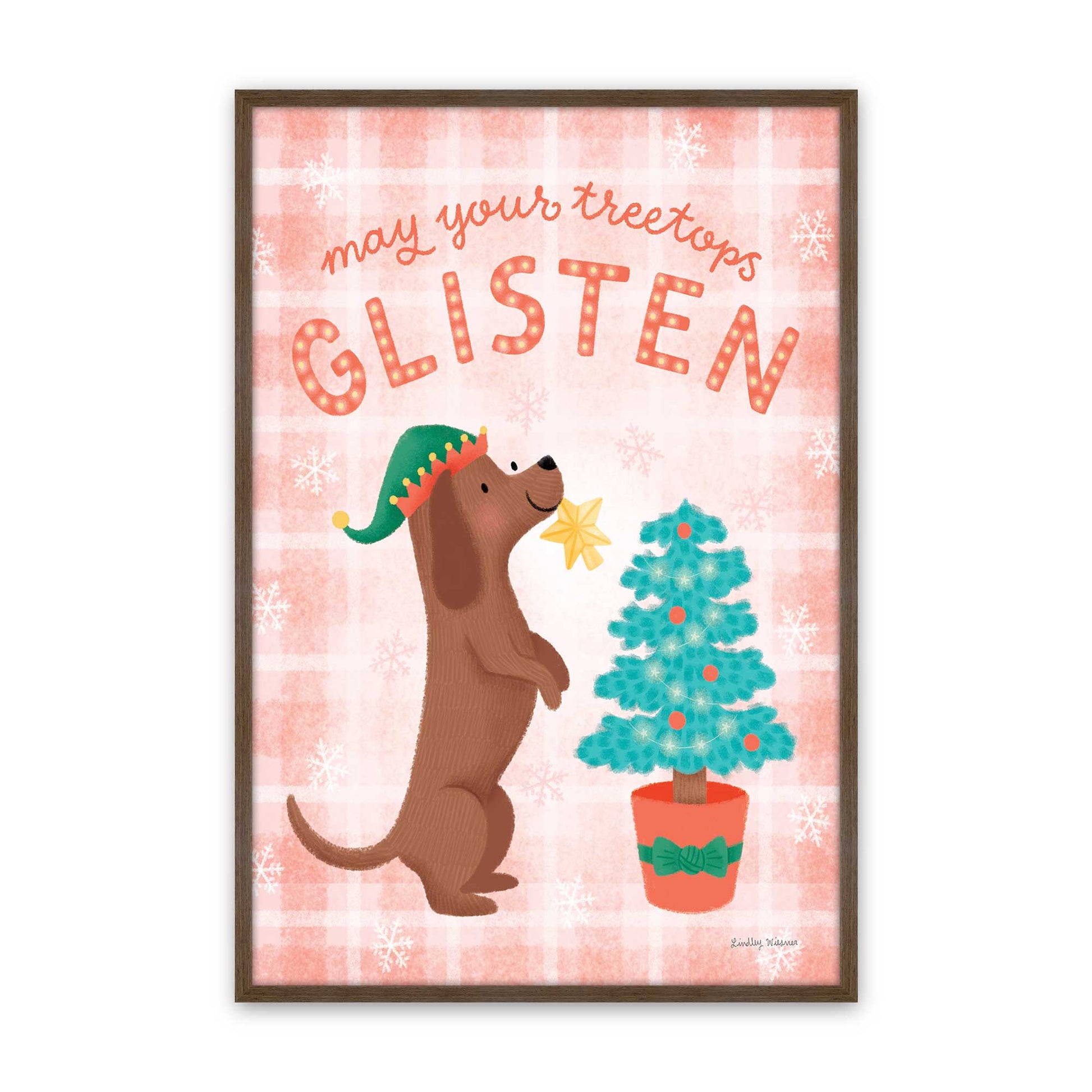 [Color:Walnut], Picture of art in a Walnut frame