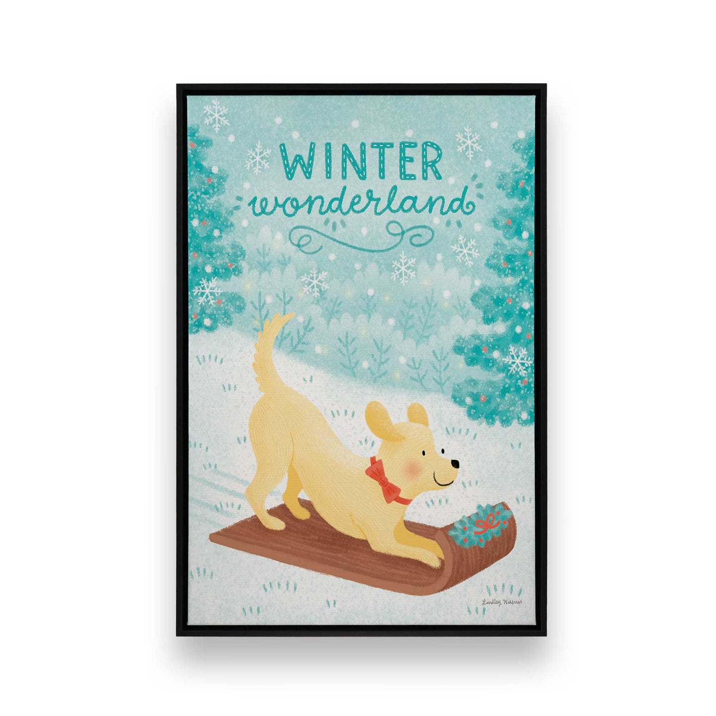 [Color:Satin Black], Picture of art in a Satin Black frame