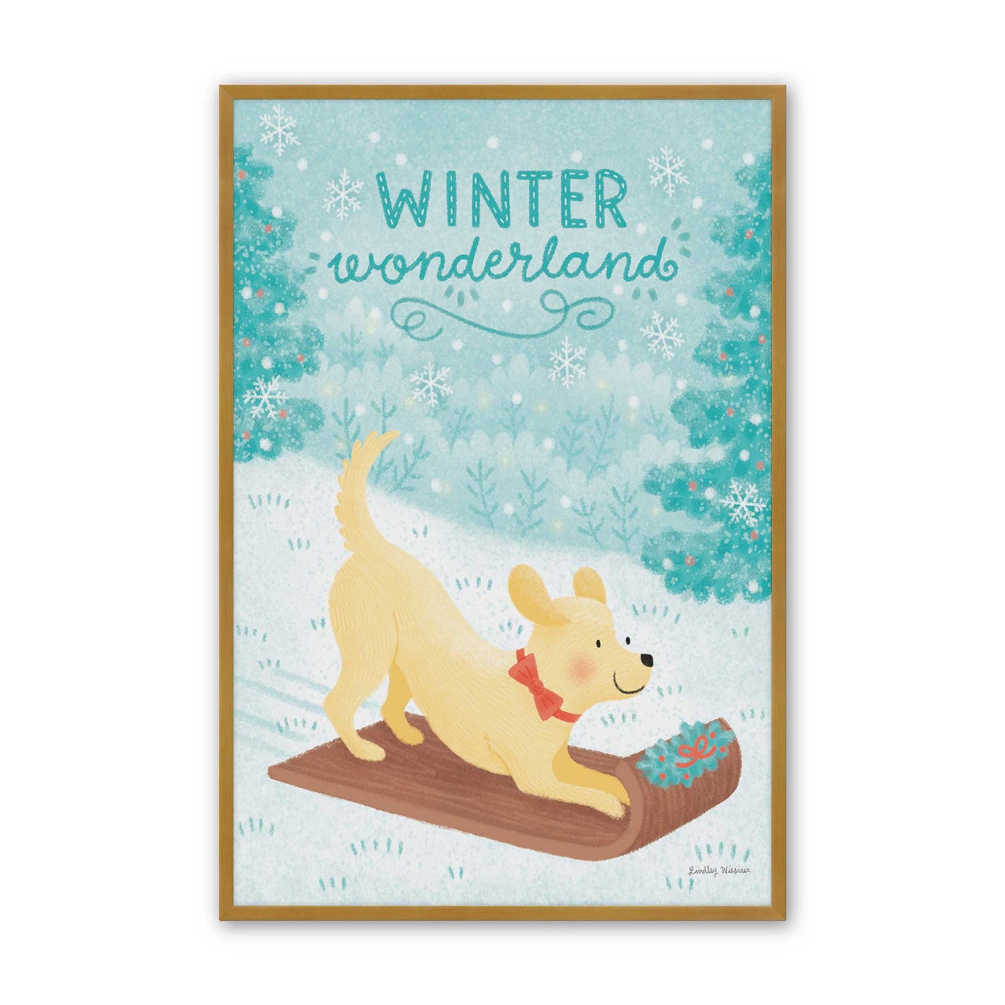 [Color:Polished Gold], Picture of art in a Polished Gold frame