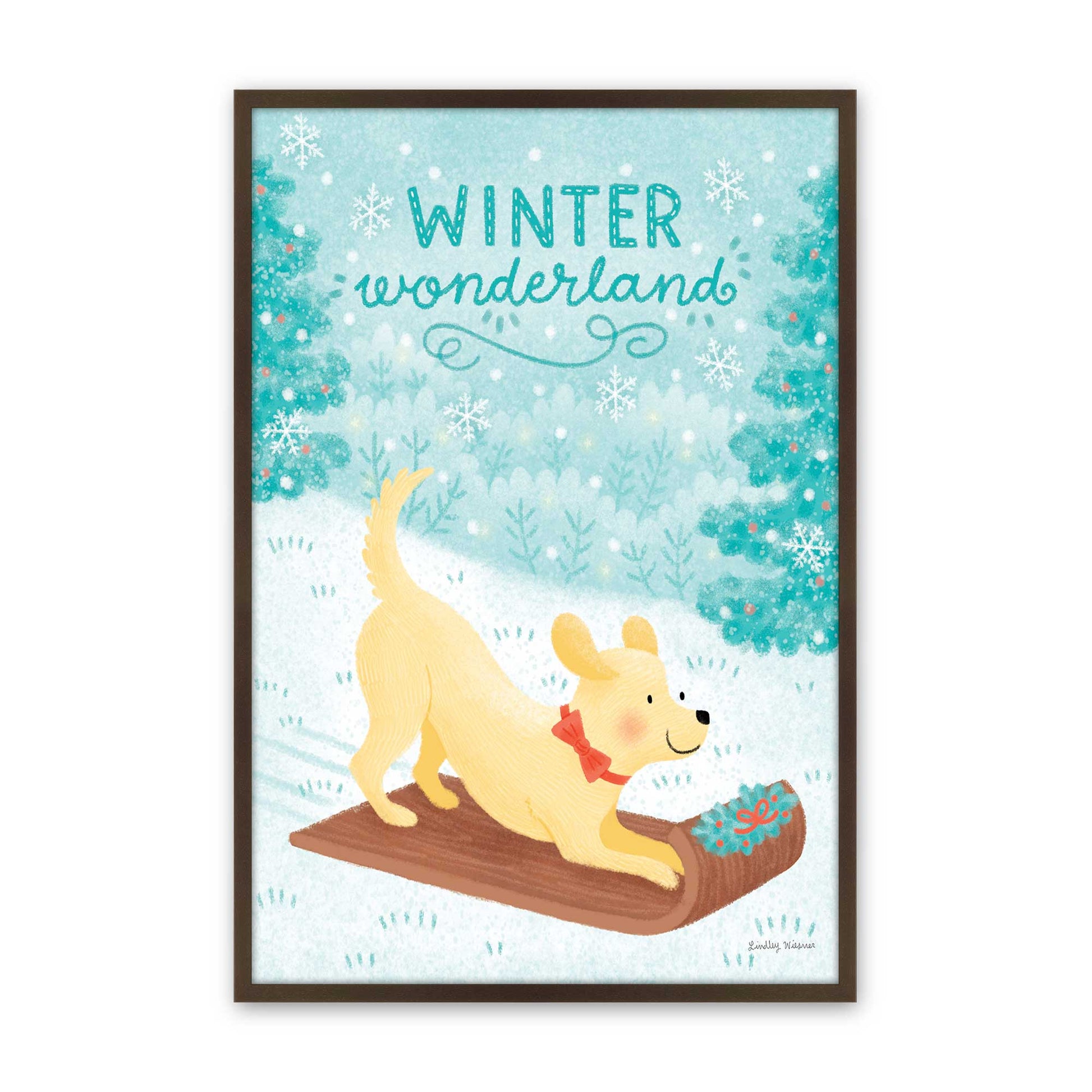 [Color:Belvinder Brown], Picture of art in a Belvinder Brown frame