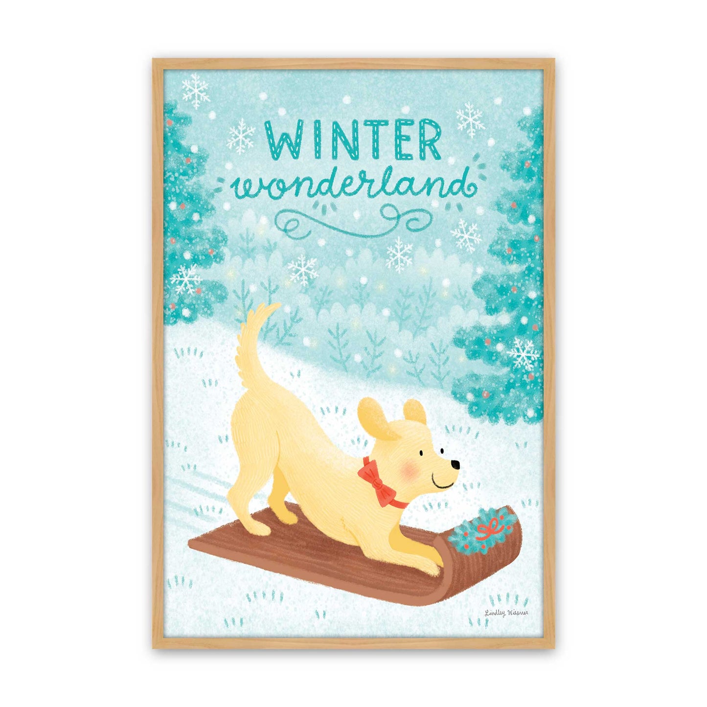 [Color:American Maple], Picture of art in a American Maple frame