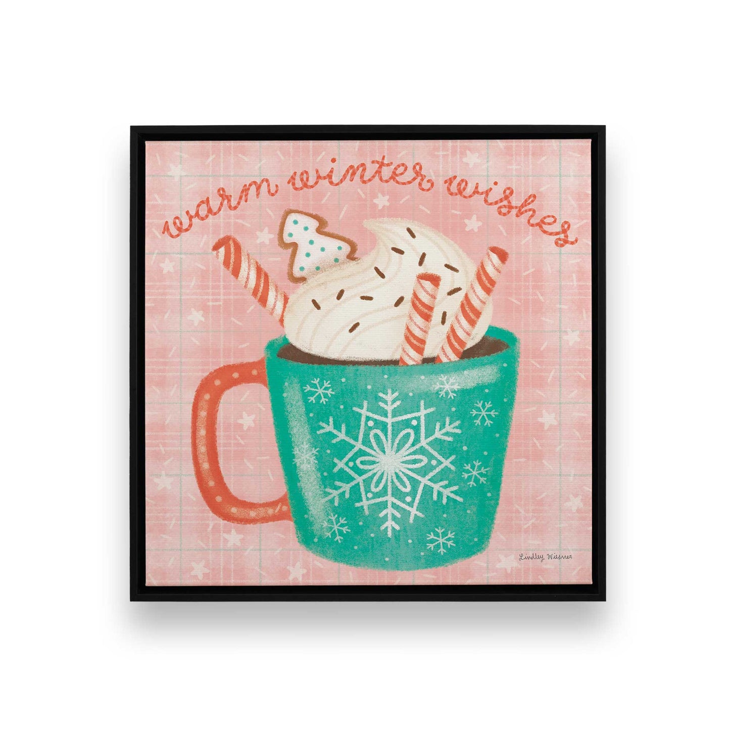 [Color:Satin Black], Picture of art in a Satin Black frame