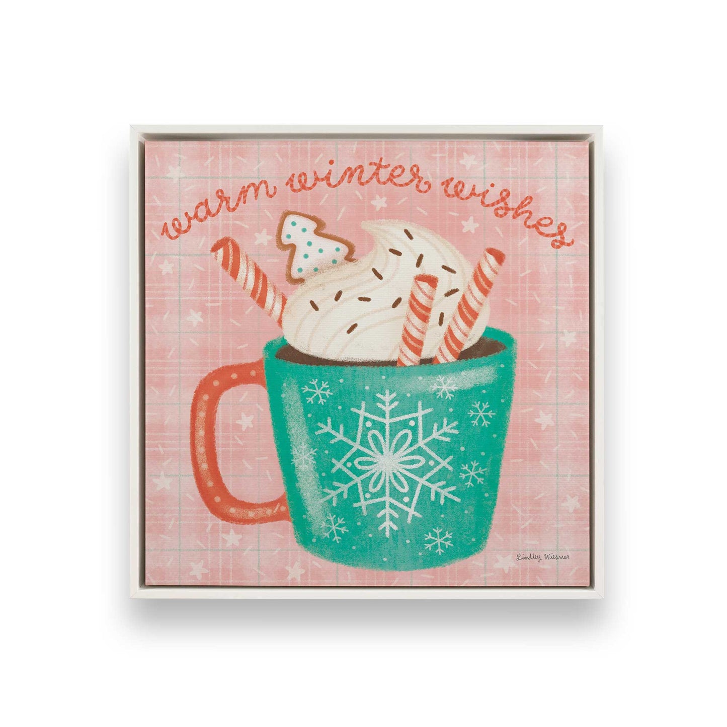 [Color:Opaque White], Picture of art in a White frame