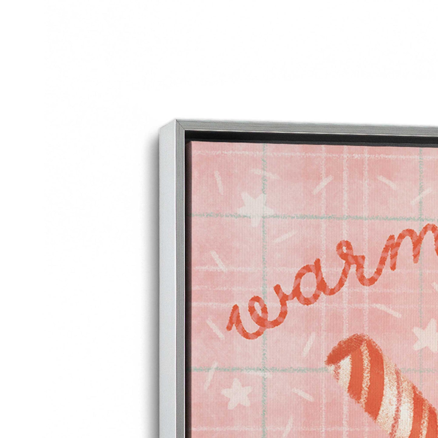 [Color:Polished Chrome], Picture of art in a Polished Chrome frame at an angle