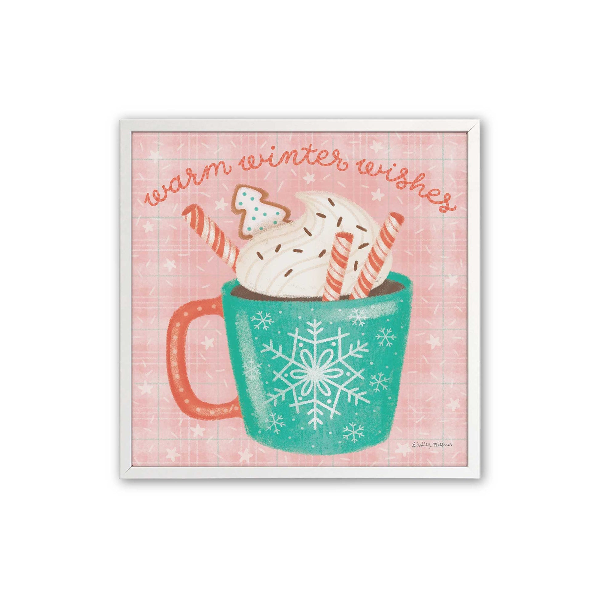 [Color:Opaque White], Picture of art in a Opaque White frame