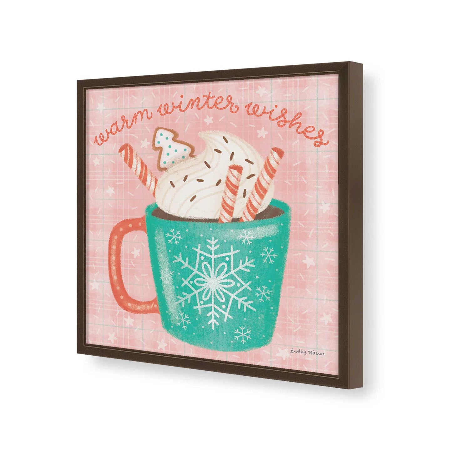 [Color:Espresso], Picture of art in a Espresso frame of the corner