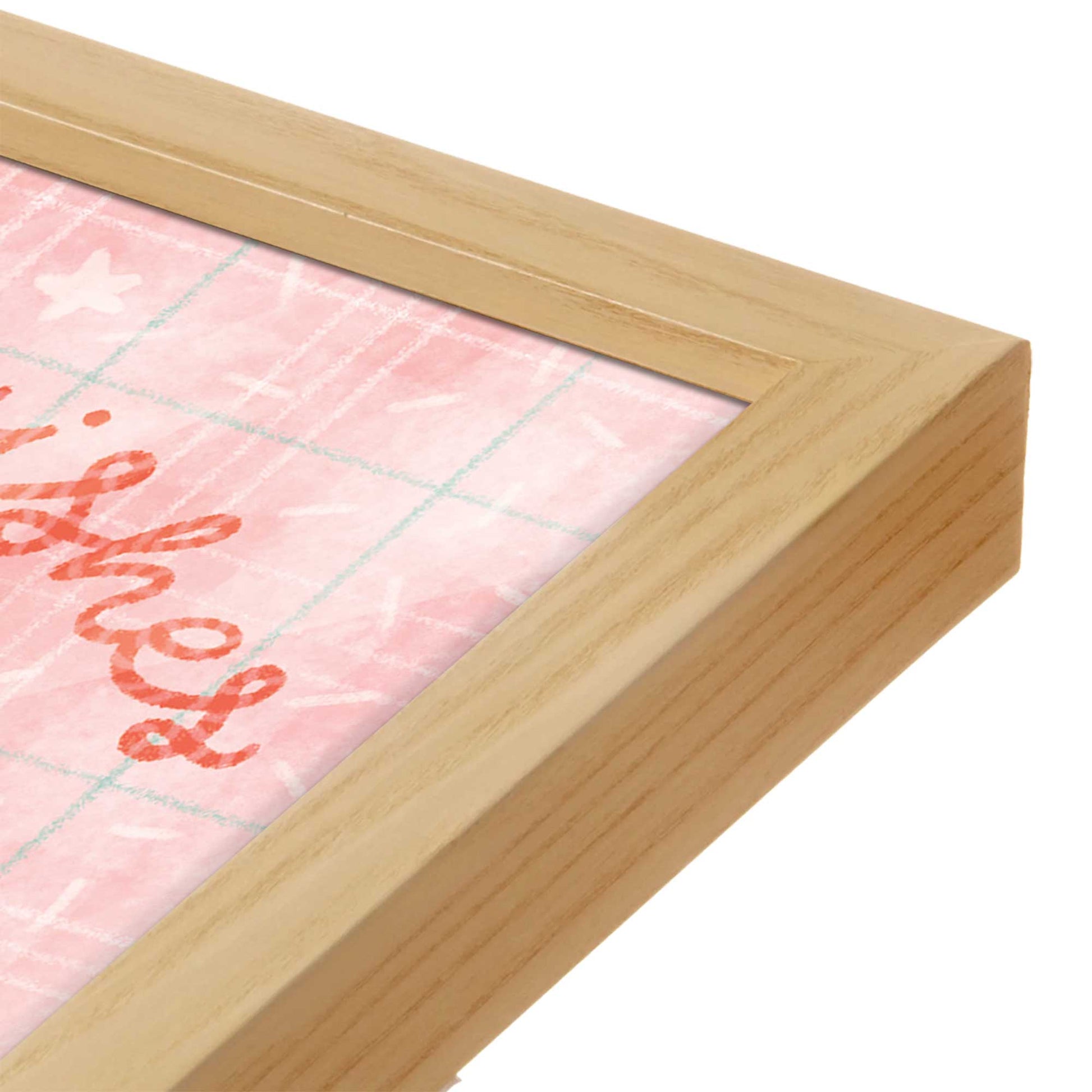 [Color:Espresso], Picture of art in a Espresso frame at an angle