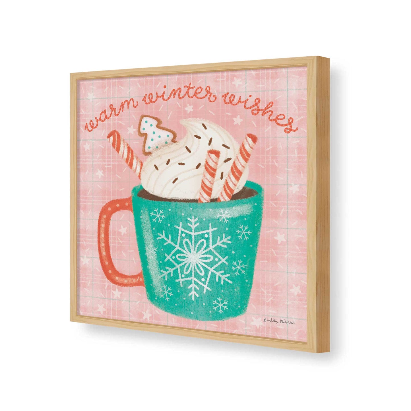 [Color:Espresso], Picture of art in a Espresso frame of the corner