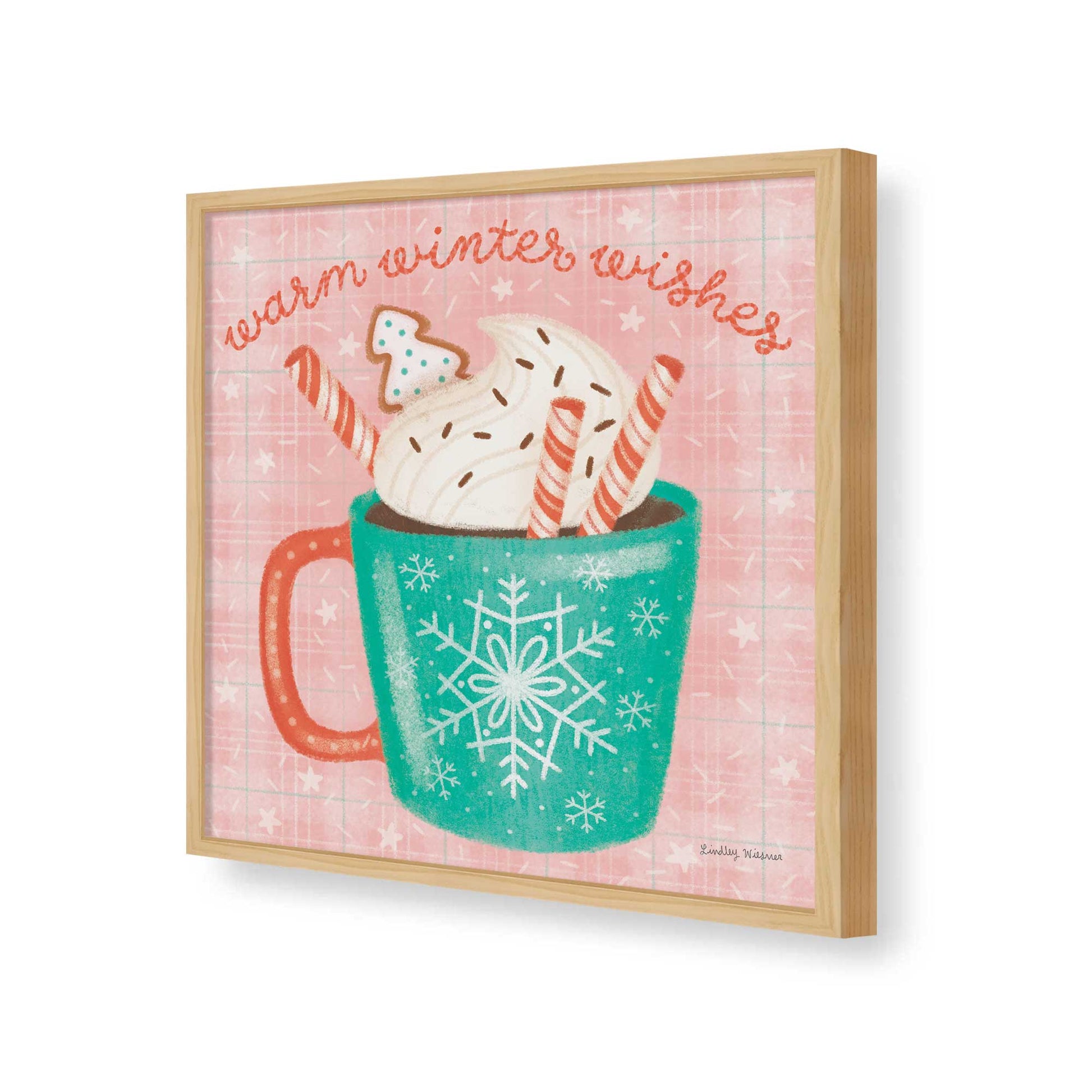 [Color:Espresso], Picture of art in a Espresso frame of the corner