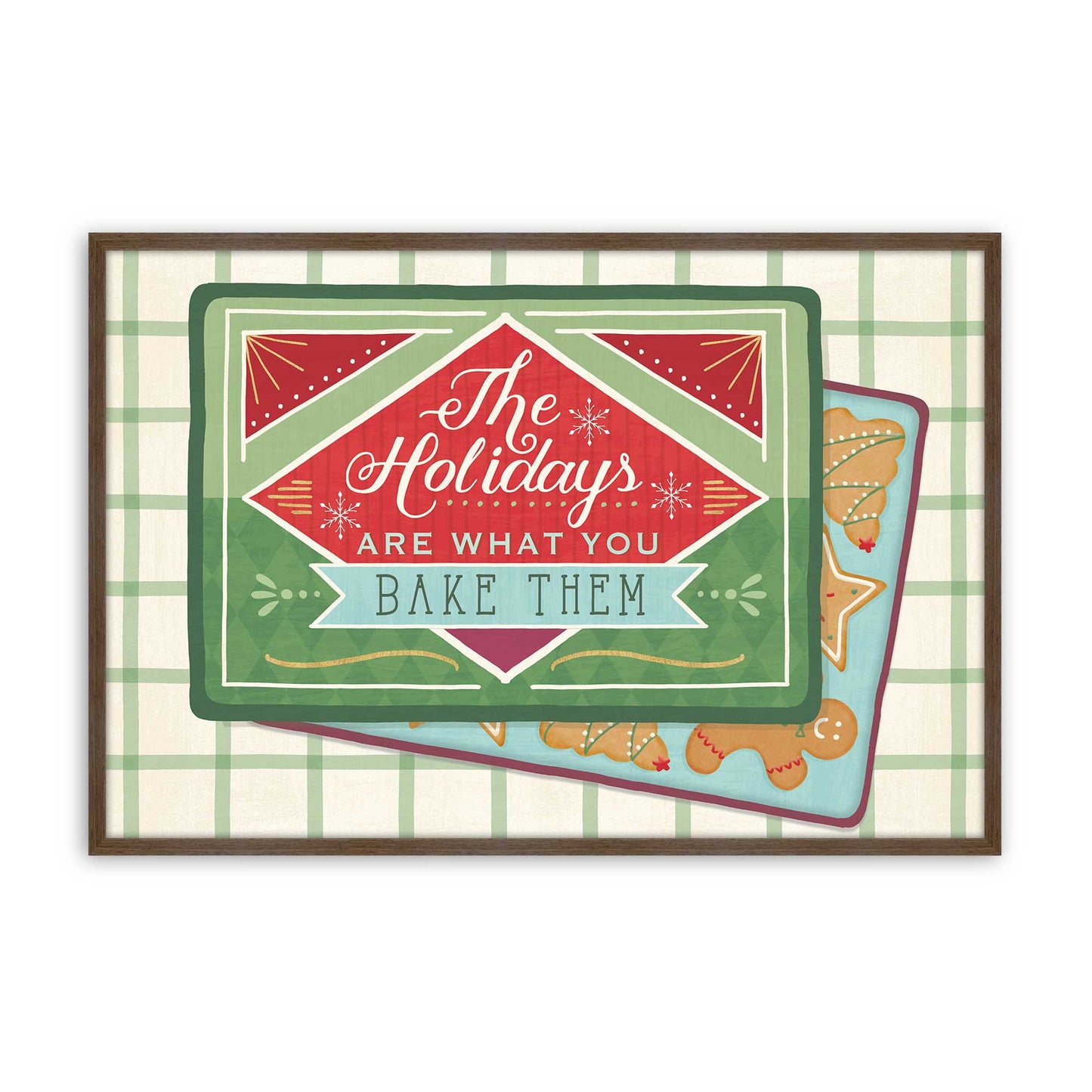 [Color:Walnut], Picture of art in a Walnut frame