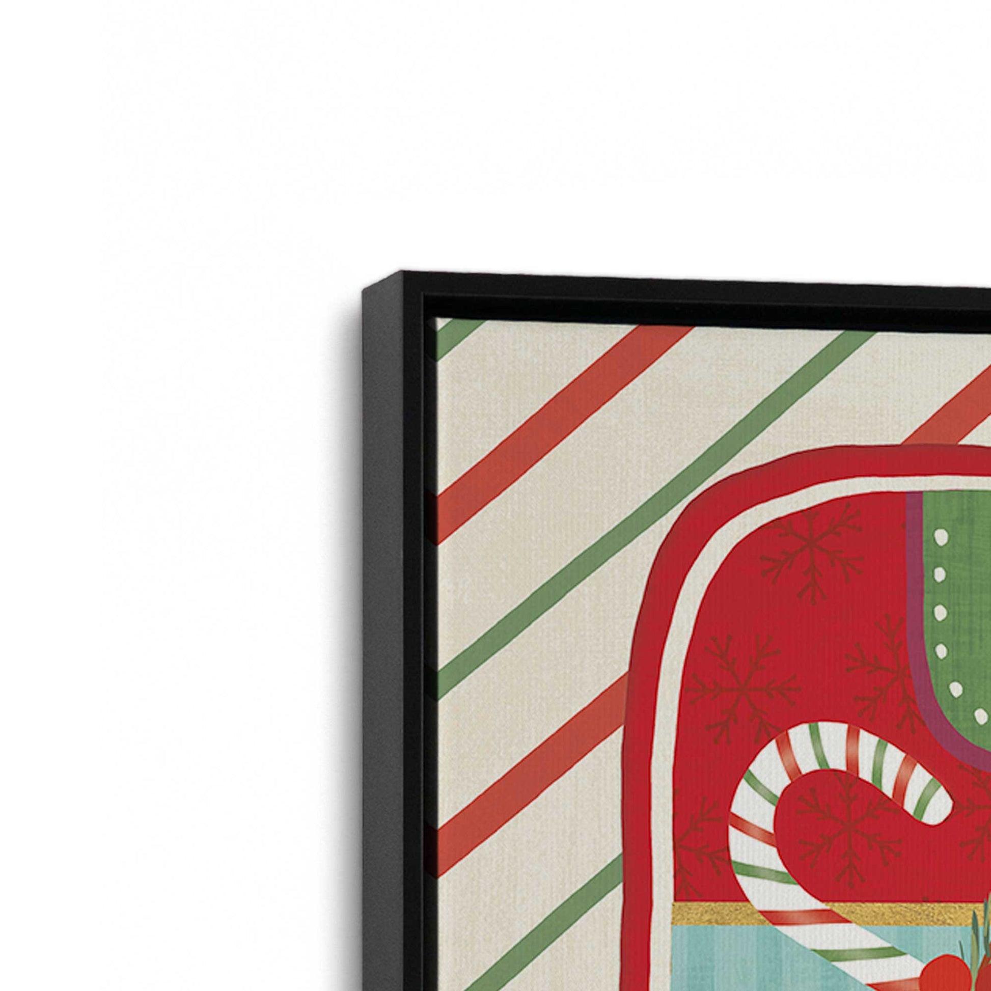 [Color:Satin Black], Picture of art in a Satin Black frame at an angle