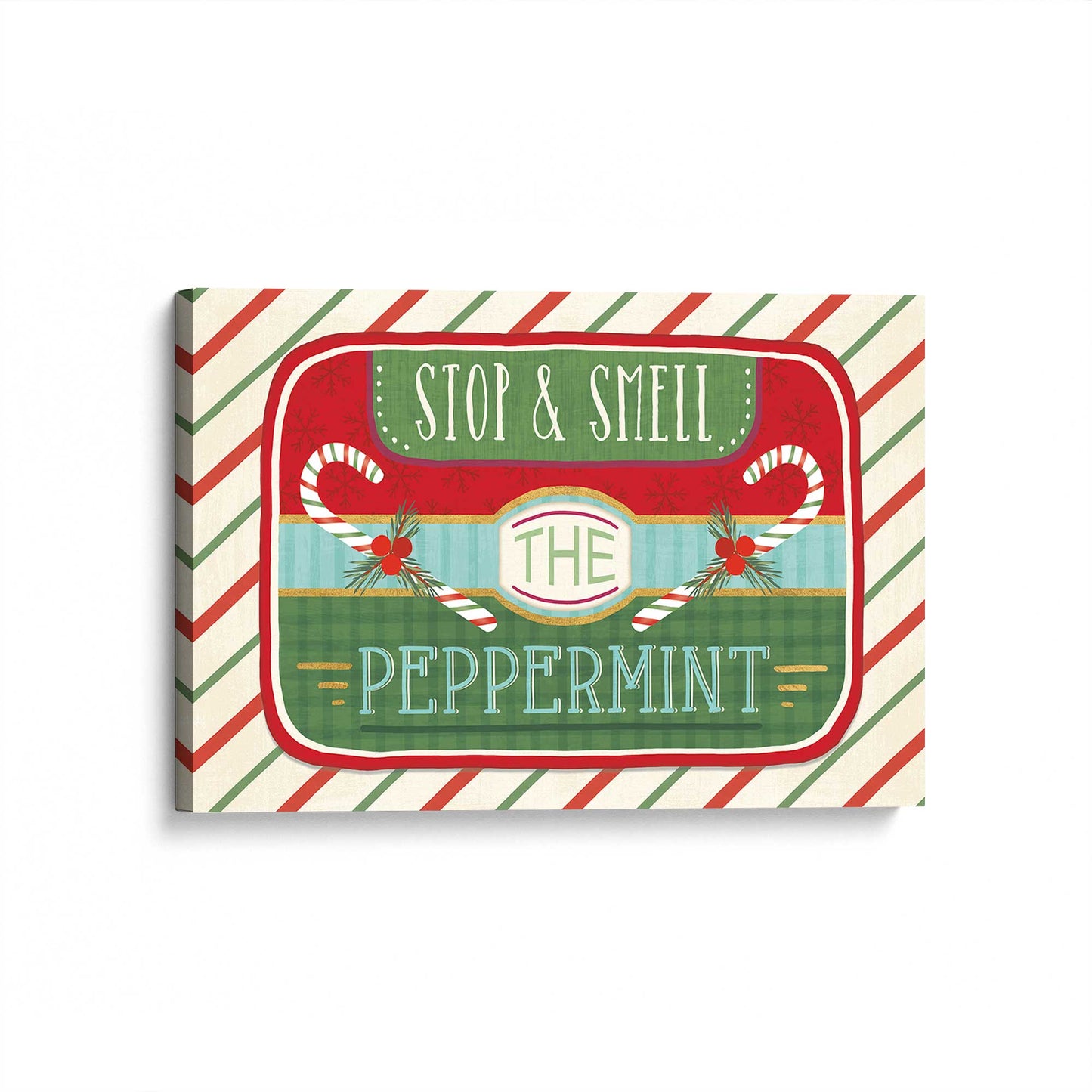 [Color:Stretched Canvas], Picture of art at an angle