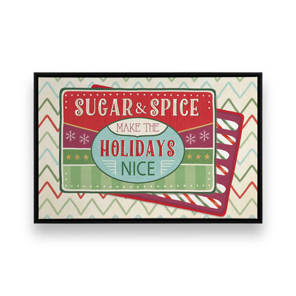 Sweet Holiday Vibes, Set of 4 Canvas Prints