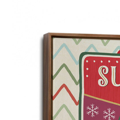 [Color:Walnut], Picture of art in a Walnut frame at an angle