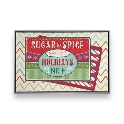 Sweet Holiday Vibes, Set of 4 Canvas Prints