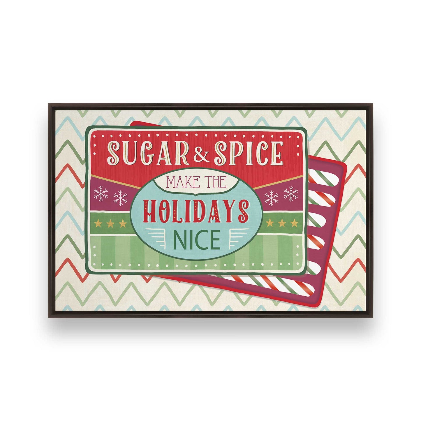 Sweet Holiday Vibes, Set of 4 Canvas Prints