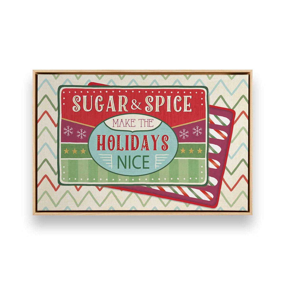 Sweet Holiday Vibes, Set of 4 Canvas Prints