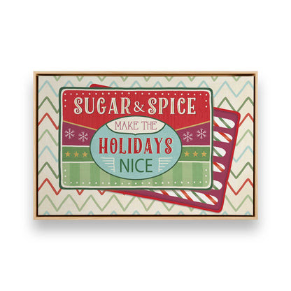 Sweet Holiday Vibes, Set of 4 Canvas Prints