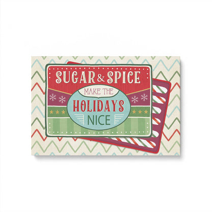 Sweet Holiday Vibes, Set of 4 Canvas Prints