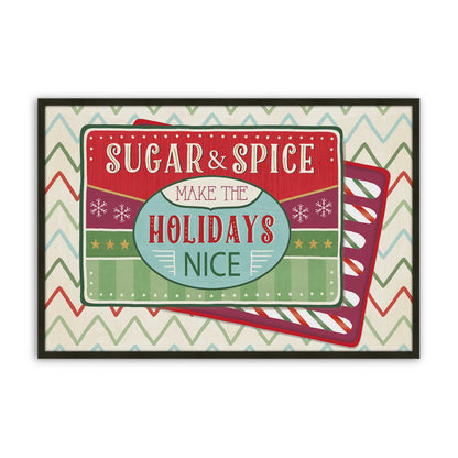 Sweet Holiday Vibes, Set of 4, Paper Art Prints