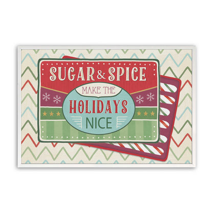 Sweet Holiday Vibes, Set of 4, Paper Art Prints