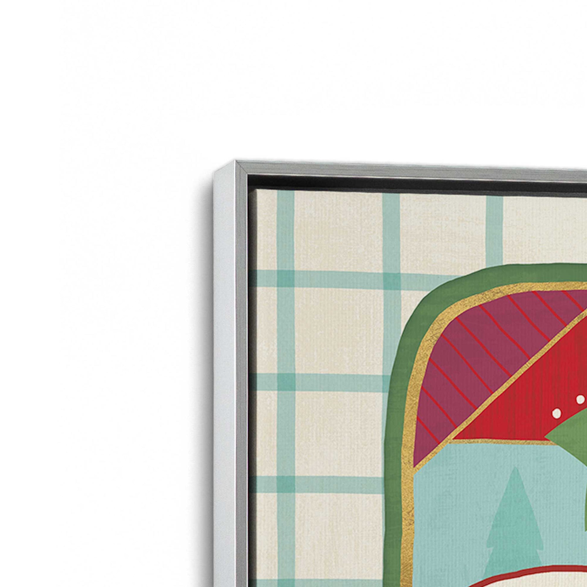 [Color:Polished Chrome], Picture of art in a Polished Chrome frame at an angle