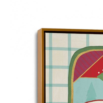 [Color:Polished Gold], Picture of art in a Polished Gold frame at an angle