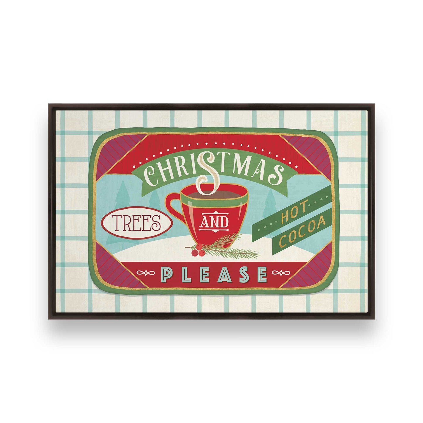 [Color:Espresso], Picture of art in an espresso frame