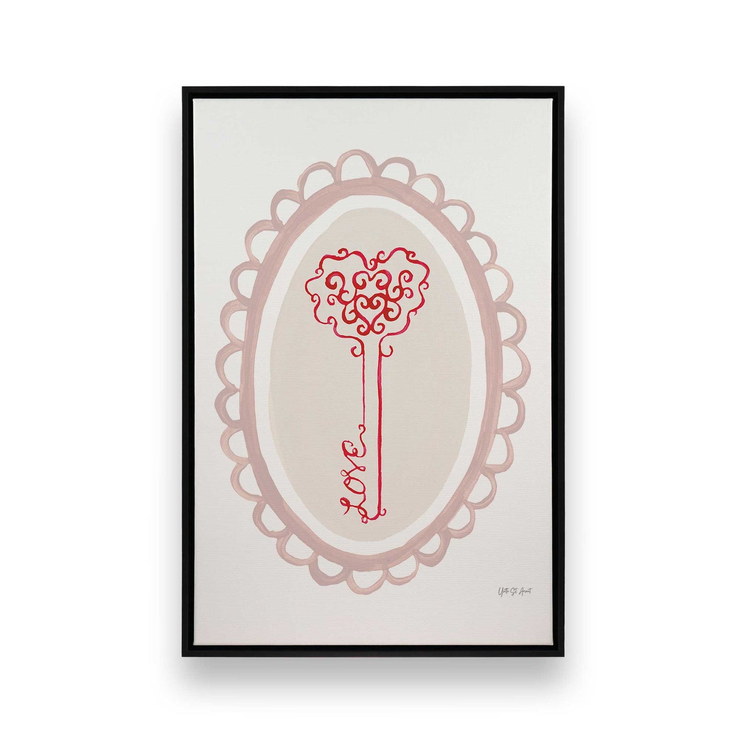 [Color:Satin Black], Picture of art in a Satin Black frame