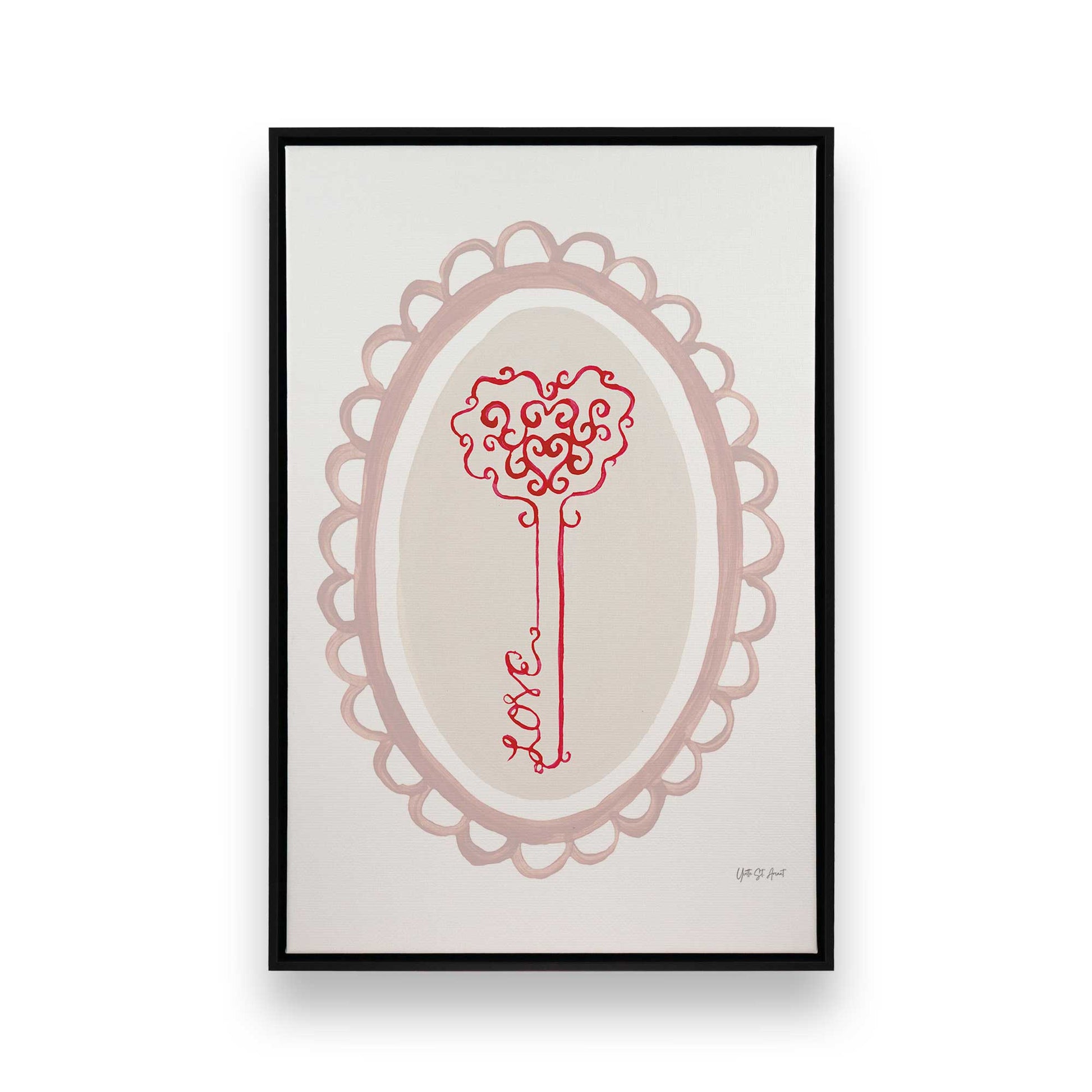 [Color:Satin Black], Picture of art in a Satin Black frame